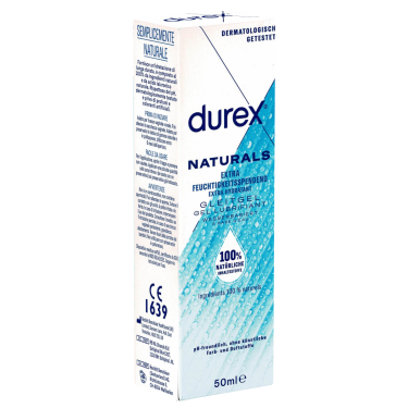 Durex «Naturals Extra Feuchtigkeitsspendend» 50 ml Gleitgel, 100% natürlich