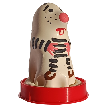 Scherzkondom mit Figur «Gefangener» 1 Stück, handbemalt