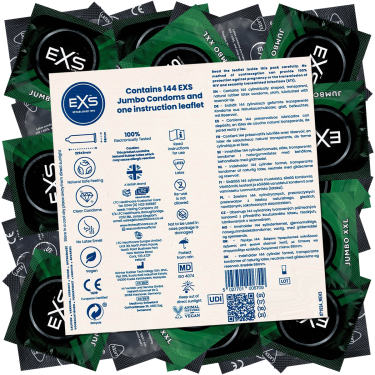 EXS «Jumbo 69» XXL Kondome, Transparent, 69mm Breite