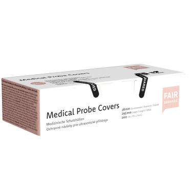 Fair Squared «Medical Probe Covers» 200 Fairtrade-Schutzhüllen mit 28mm Durchmesser, vegan
