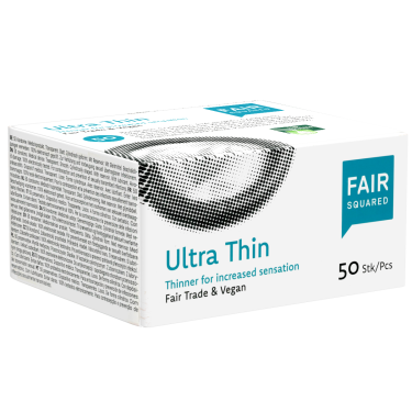 Fair Squared «Ultra Thin» 50 vegane und gefühlsechte Fair-Rubber-Kondome