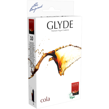 Glyde Ultra «Cola» Vegane Schwarze Cola-Aroma Kondome