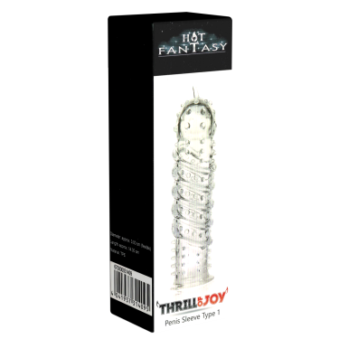 Hot Fantasy «Thrill of Joy» Type 1, Penishülle mit Rippen und Stacheln