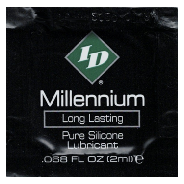 ID «Millennium» Pure Silicone Lubricant, 2ml wasserfestes Gleitgel auf Silikonbasis, Sachet