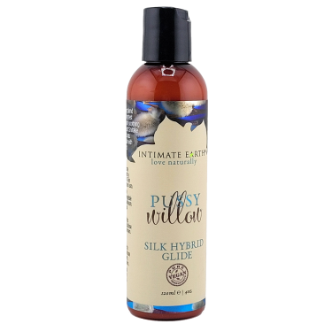 Intimate Earth «Pussy Willow» 120ml veganes und biologisches Hybrid-Gleitgel mit Shiitake-Extrakten (stimulierend)