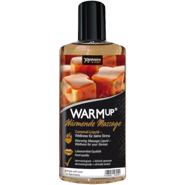 Joydivision «WARMup Karamell» 150ml wärmendes Massagegel mit Karamellduft und Geschmack