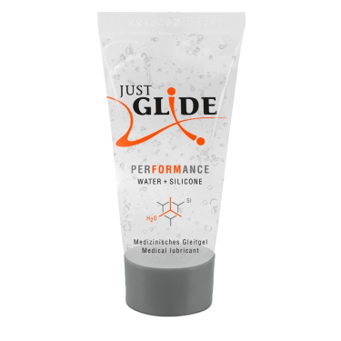 Just Glide «Performance» 20ml  langanhaltend gleitfähiges Gleitgel auf Wasser- und Silikonbasis