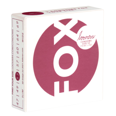 Loovara 53 «Fox» thinner highly durable made-to-measure condoms