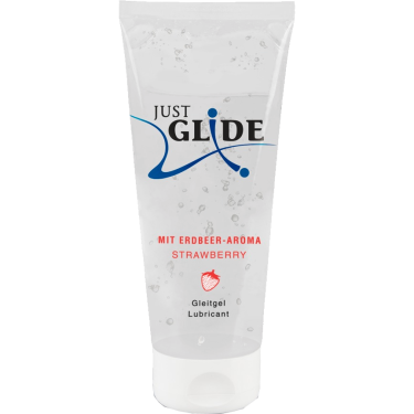 Just Glide «Strawberry» 200ml medizinisches Gleitgel mit Erdbeer-Aroma