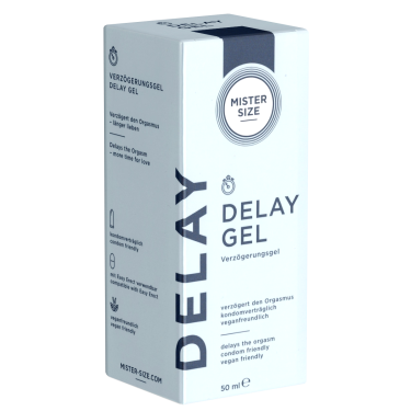 Mister Size «Delay Gel» 50 Verzögerungsgel auf Wasserbasis - passt perfekt zu Ihren Kondomen