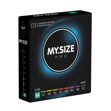 My.Size PRO «45mm» 3 Kondome für besten Tragekomfort und Sicherheit