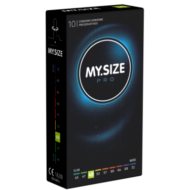My.Size PRO «49mm» 10 Kondome aus hypoallergen, VYTEX-Latex