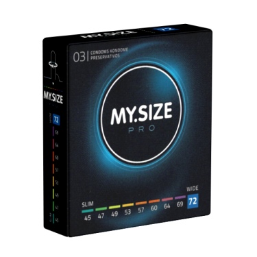 My.Size PRO «72mm» 3 Kondome für besten Tragekomfort und Sicherheit