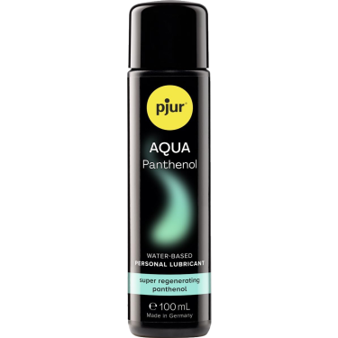 pjur® AQUA «Panthenol Waterbased Personal Lubricant» Super Regenerating, pflegendes Premium-Gleitgel 100ml