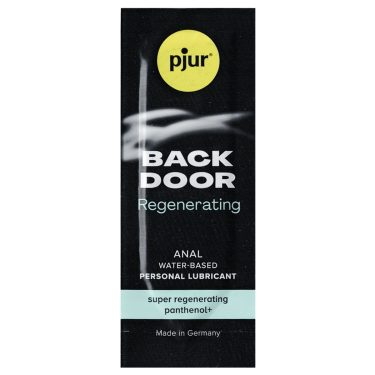 pjur® BACK DOOR «Panthenol Water Based Anal Glide» Super Regenerating, pflegendes Anal-Gleitgel 2ml Sachet