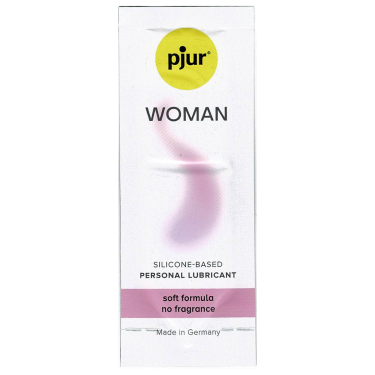 pjur® WOMAN «Silicone Personal Lubricant» 1,5 ml Softer Formula & No Fragrance, silikonbasiertes Gleitgel für Frauen, Sachet