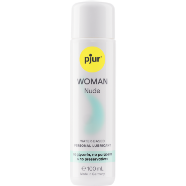 pjur® WOMAN NUDE «Waterbased Personal Lubricant» No Glycerin, No Parabens & No Preservatives, hypoallergenes Gleitgel 100ml