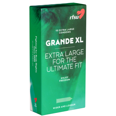 RFSU «Grande XL» (Extra Large for the Ultimate Fit) 15 supergroße Kondome