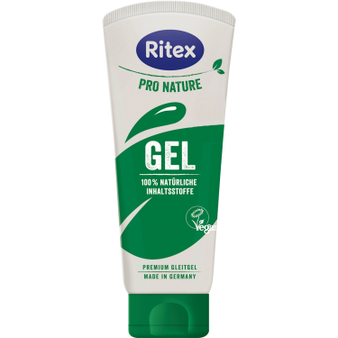 Ritex Pro Nature «GEL» 100ml veganes Gleitgel für viel Gefühl - mit innovativer Verpackung aus nachwachsenden Rohstoffen