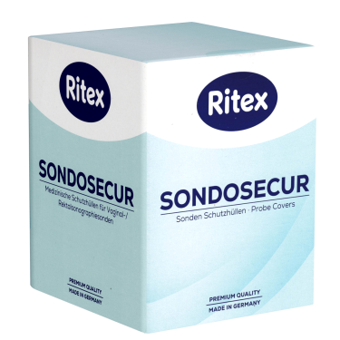 Ritex «Sondosecur» Schutzhüllen ohne Gleitmittel und ohne Reservoir, Ø 28mm, 200 Stück