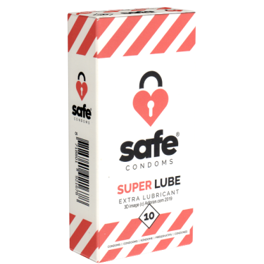 Safe «Super Lube» Extra feuchte Kondome mit anatomischer Form