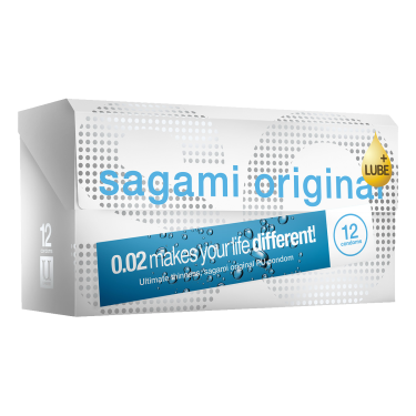 Sagami «Original Extra Lubricated» latexfrei, extra feuchte, ultradünne Kondome für Latex-Allergiker