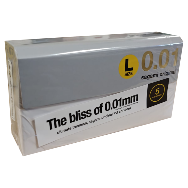 Sagami «Original 0.01 L-Size» latexfrei, extrem gefühlsechte und ultradünne Kondome für Latex-Allergiker