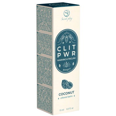 Secret Play «CLIT PWR» Coconut, 15ml vibrierender Klitoris-Balsam für ein unvergessliches Orgasmus-Erlebnis