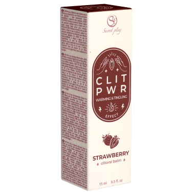 Secret Play «CLIT PWR» Strawberry, 15ml vibrierender Klitoris-Balsam für ein unvergessliches Orgasmus-Erlebnis