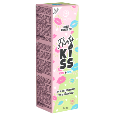 Secret Play «Flirty Kiss» Strawberry & Mint, 2x8g vibrierender Lippenbalsam für ein unvergessliches Oral-Erlebnis