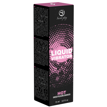 Secret Play «Liquid Vibrator» Hot, 15 ml wärmendes Stimulationsgel mit Erdbeer-Sahne Geschmack