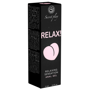Secret Play «Relax» Anal Gel, 15ml veganes Gel für angenehmere Analstimulation