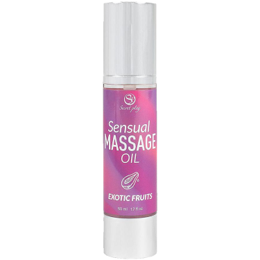 Secret Play «Exotic Fruits» Sensual Massage Oil, 50ml duftendes Massageöl ohne tierische Inhaltsstoffe