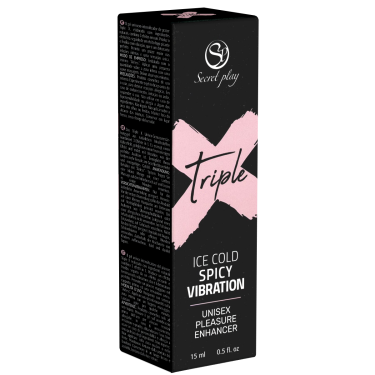 Secret Play «Triple» Ice Cold Spicy Vibration, 15ml veganes Unisex Gel mit dreifachem Stimulationseffekt