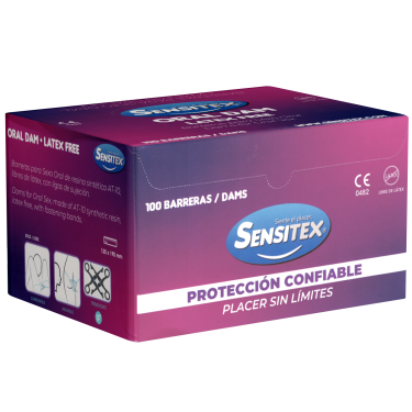 Sensitex «Oral Dam Latex Free» 100 extrem dünne, latexfreie und absolut geruchslose Lecktücher