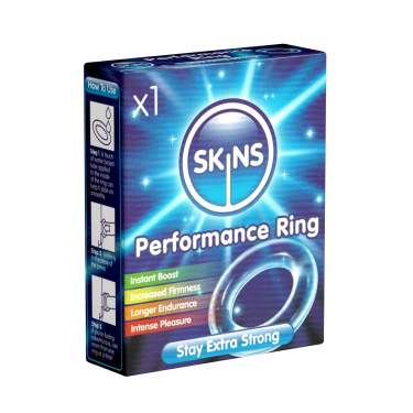 Skins «Performance Ring» transparenter, dehnbarer Penisring