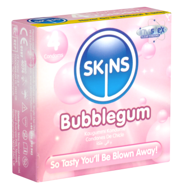 Skins «Bubblegum» Kondome mit Kaugummi-Aroma - ohne Latexgeruch