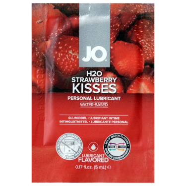 System JO «H2O Strawberry Kisses» Gleitgel mit Geschmack 5ml Sachet