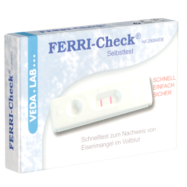Veda.Lab «Ferri-Check» Selbsttest, Eisenmangel Schnelltest, Packung mit 1 Stück