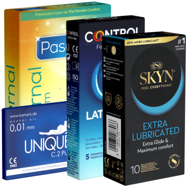 ! Kondomotheke® Latexfreie Kondome - 4-Sorten-Pack E