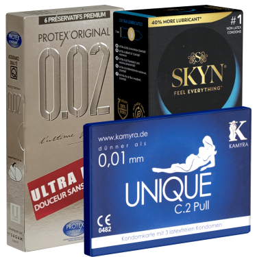 ! Kondomotheke® Latexfreie Kondome - 3-Sorten-Pack D