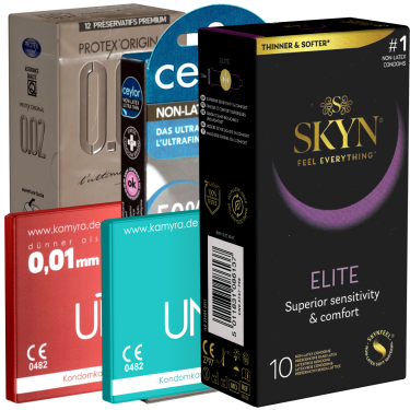 ! Kondomotheke® Latexfreie Kondome - 5-Sorten-Pack A