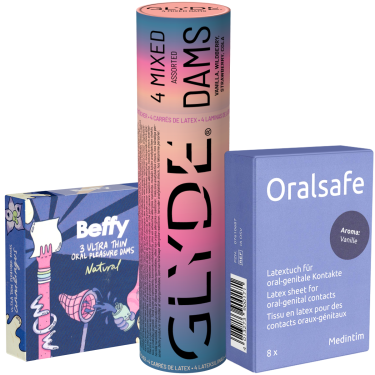 ! Kondomotheke® Oral Dams Starterpack - 3x Lecktücher