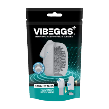 Vibeggs «Naughty Nubs» Einmal-Masturbator mit Vibration und Noppenstruktur