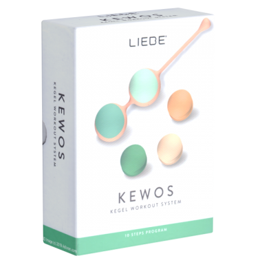 LIEBE «Kewos» Peach/Mint, Kegel Workout System, Kugelset aus vier Liebeskugeln