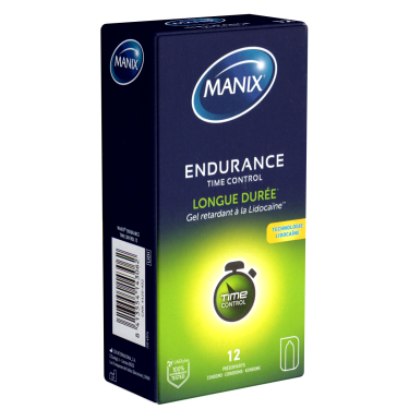 Manix «Endurance TimeControl» Longue Durée - 12 retarding condoms with benzocaine