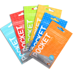 Tenga Pocket SIXPACK «Rainbow Colours» 6 stimulierende Pocket-Masturbatoren im Taschenformat