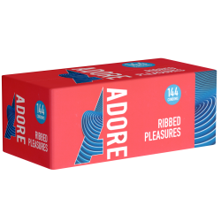 Adore «Ribbed Pleasure» 144 gerillte Kondome für intensiven Intimverkehr