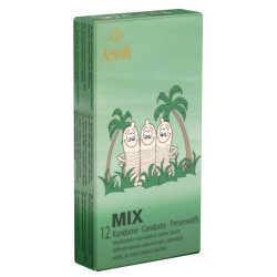 Amor «Mix» 12 stimulierende Kondome mit verschiedenen Texturen