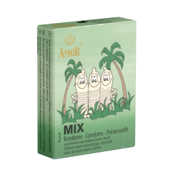 Amor «Mix» 3 stimulierende Kondome mit verschiedenen Texturen